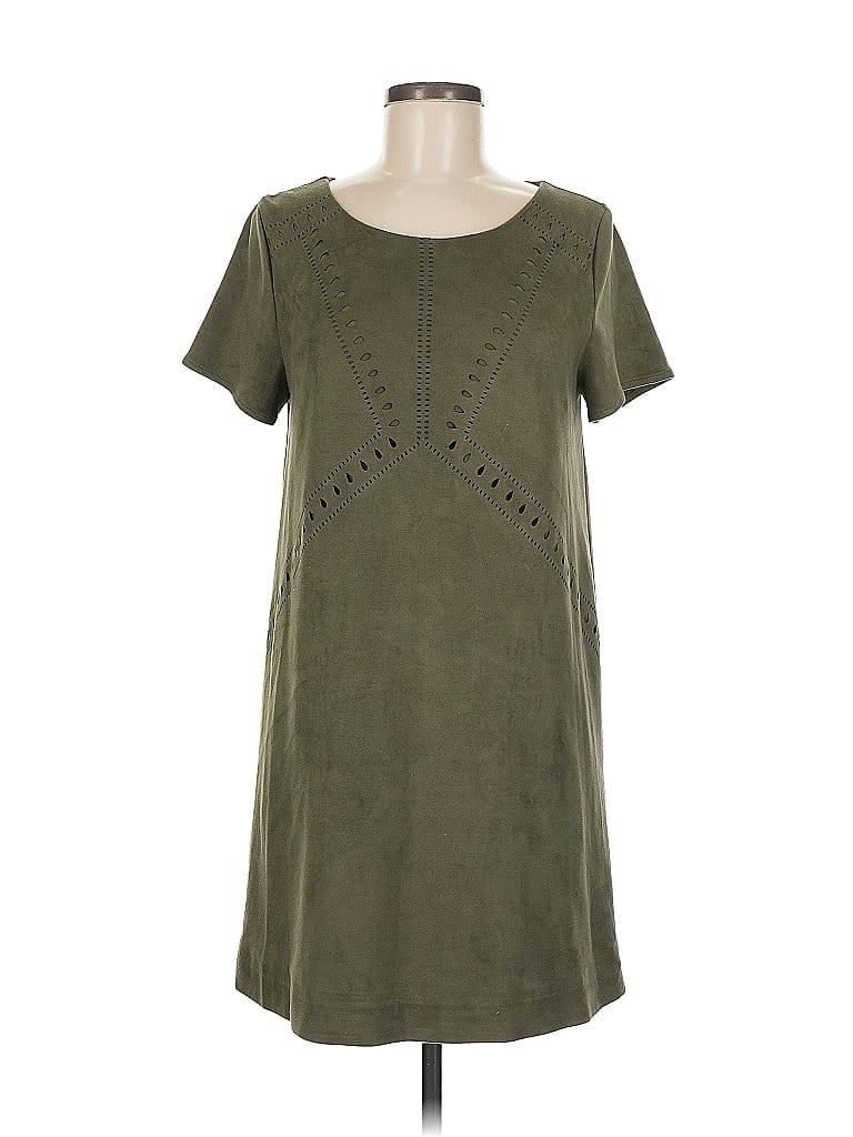 Pre-owned Design Lab Lord & Taylor Casual Dress In Green
