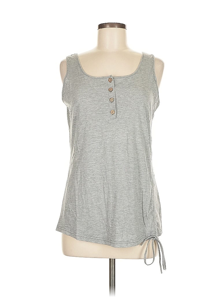 Assorted Brands Sleeveless Top Gray Scoop Neck Tops