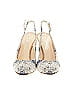 Chanel 100% Tweed Ivory Blue Crystal Cork CC Slingback Pumps Size EU 40 - photo 2