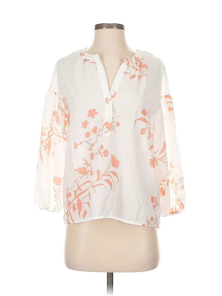 Click to view more detailed imagery on our partner's website Pre-owned Joie 3/4 Sleeve Blouse In White
