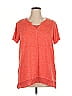 Catherines Orange Short Sleeve Blouse Size 0X - photo 1