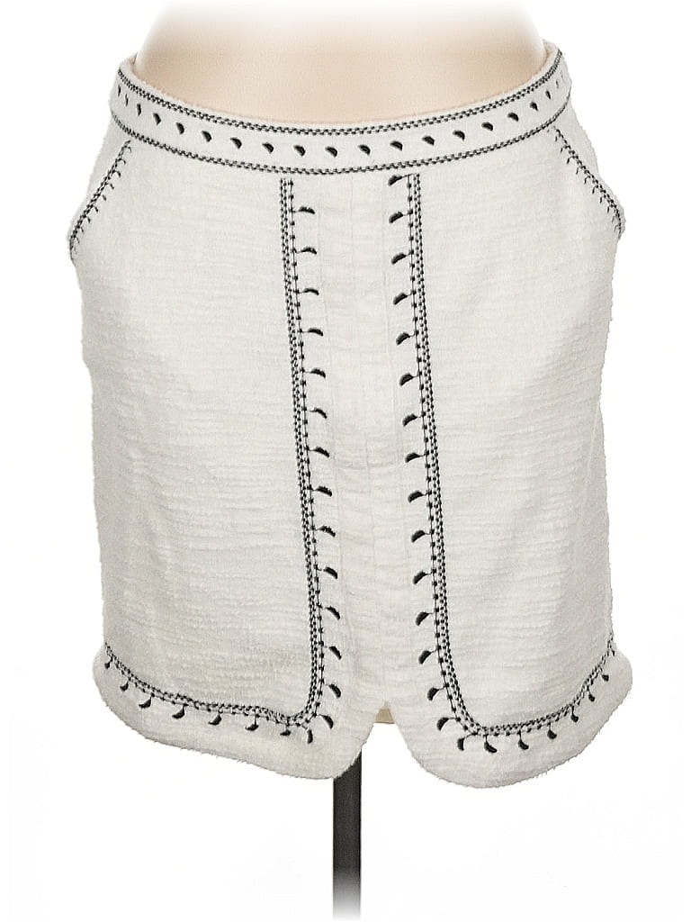 Pre-owned Left Coast By Dolan Casual Skirt In White