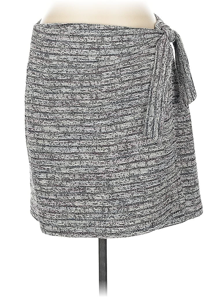 Pre-owned Ann Taylor Loft Casual Skirt In Gray