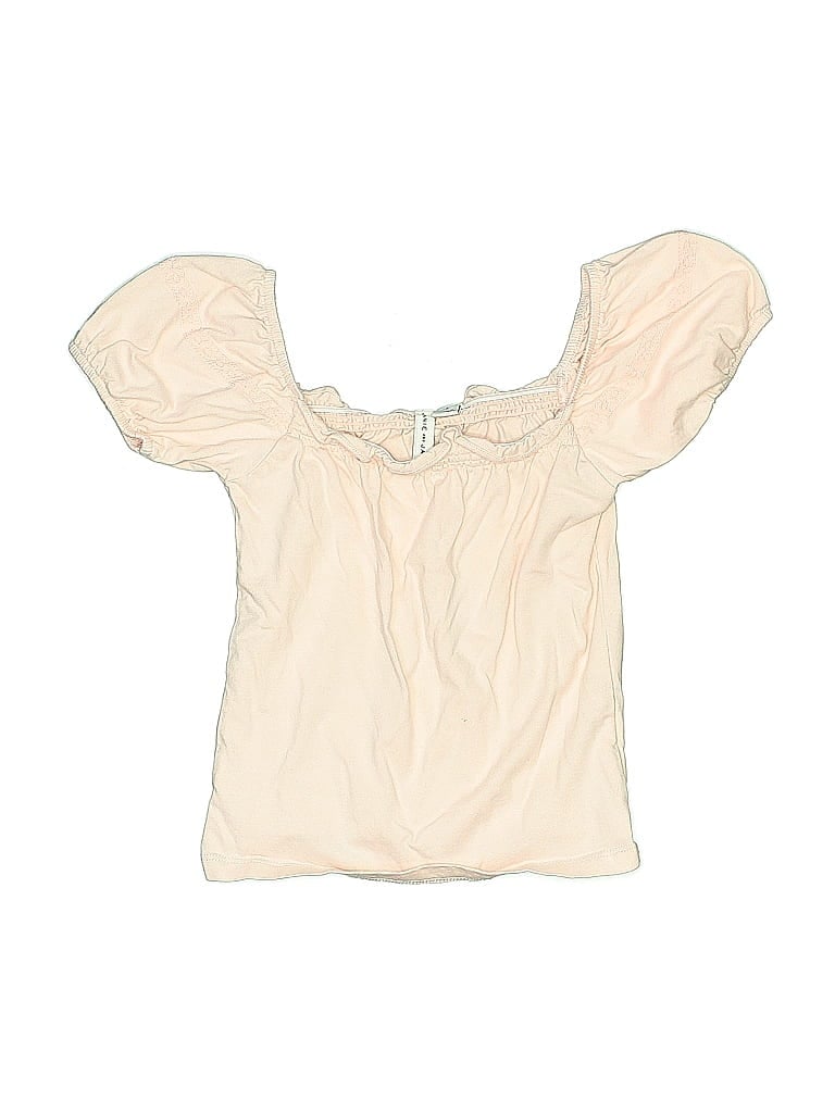 Pre-owned Janie And Jack Kids' Short Sleeve Blouse In White