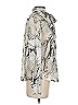BCBGMAXAZRIA 100% Polyester Animal Print Ivory Long Sleeve Blouse Size XS - photo 4