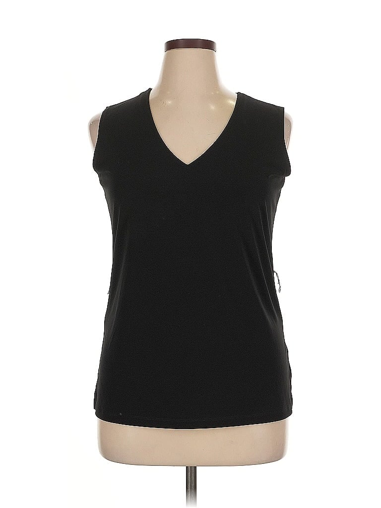 Pre-owned Josephine Chaus Sleeveless T-shirt In Black