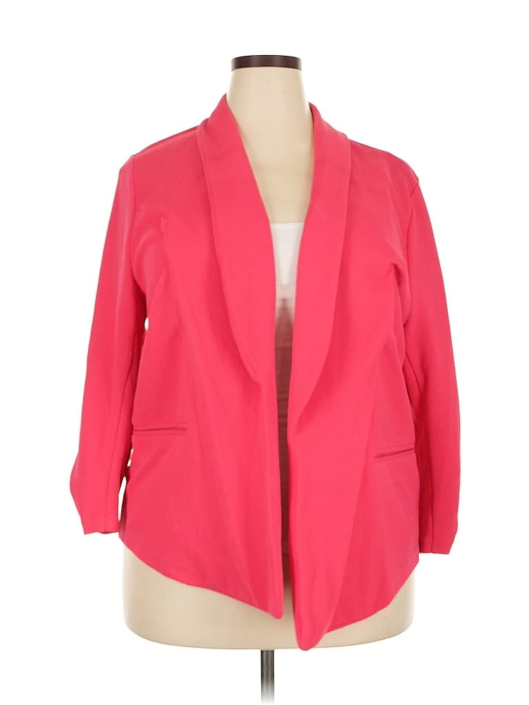 Pre-owned Bar Iii Blazer Jacket In Red