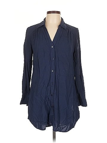 INC International Concepts 3/4 Sleeve Button-Down Shirt (view 1)