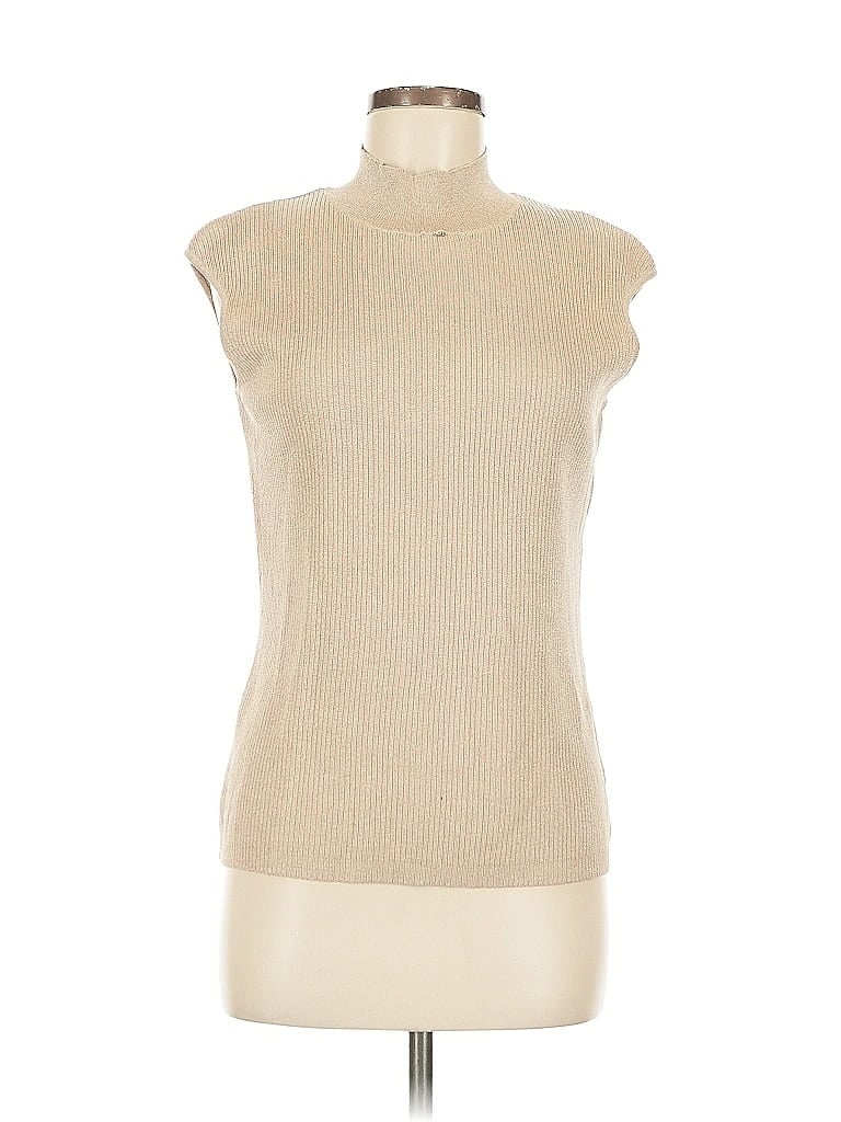 Pre-owned Coldwater Creek Sweater Vest In Brown