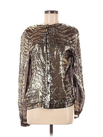Mulberry Long Sleeve Silk Top (view 1)