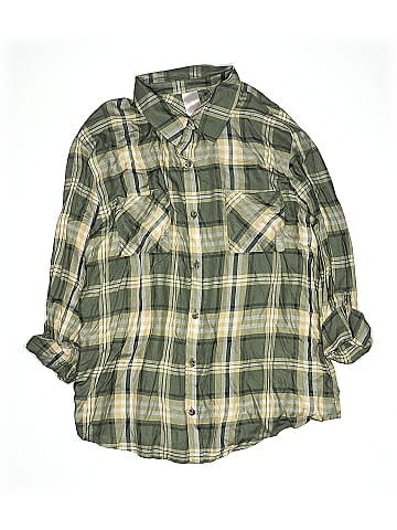 No Boundaries Long Sleeve Button-Down Shirt (view 1)