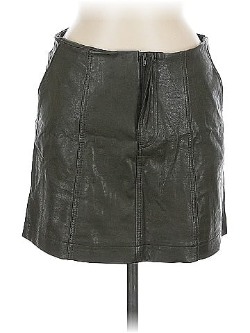 She + Sky Faux Leather Skirt (view 1)
