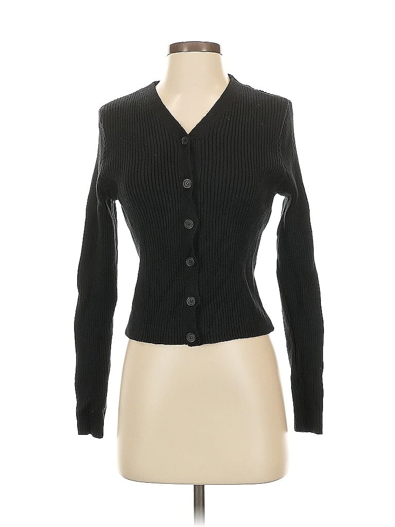 Pre-owned Asos Design Cardigan Sweater In Black