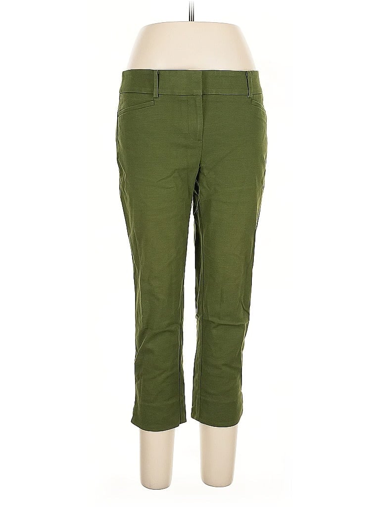 Pre-owned Ann Taylor Loft Khaki Pant In Green