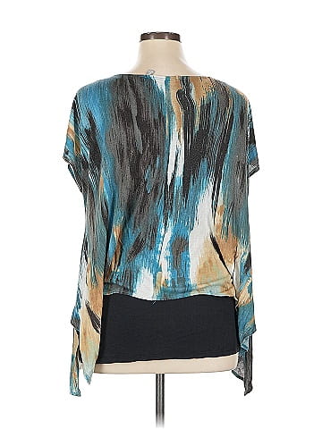NY Collection Short Sleeve Blouse (view 2)