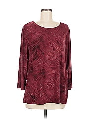 Jm Collection 3/4 Sleeve Top