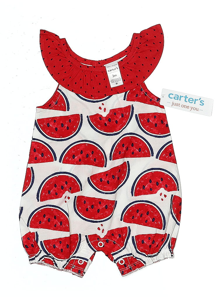 Just One You Made by Carter's 100% Cotton Red Leotard 0-3 MO / 3 MO - photo 1