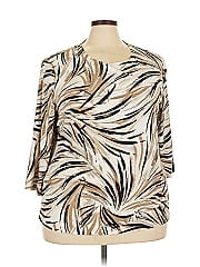 Jm Collection 3/4 Sleeve Blouse