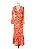 Rixo London 100% Polyester Orange Red Sonja Dress Size XXS - photo 1
