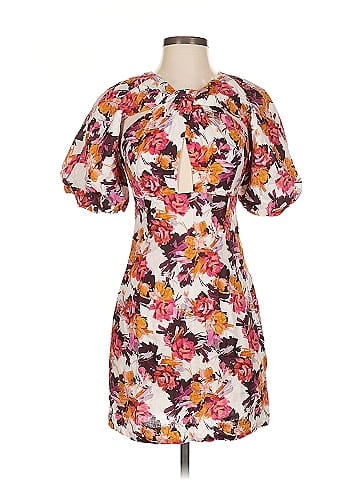 Nicholas Floral Puff Sleeve Dress (view 1)