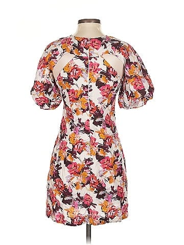 Nicholas Floral Puff Sleeve Dress (view 2)