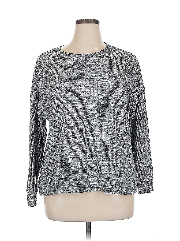 Pre-owned Sonoma Goods For Life Pullover Sweater In Gray