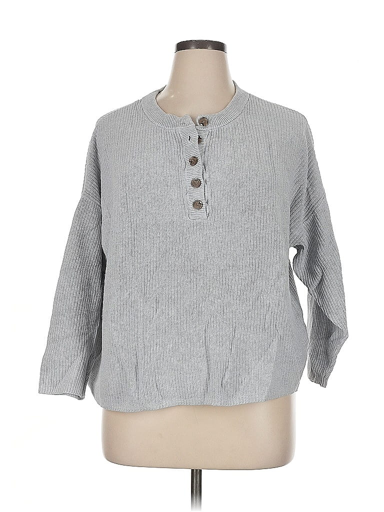 Pre-owned Aerie Pullover Sweater In Gray