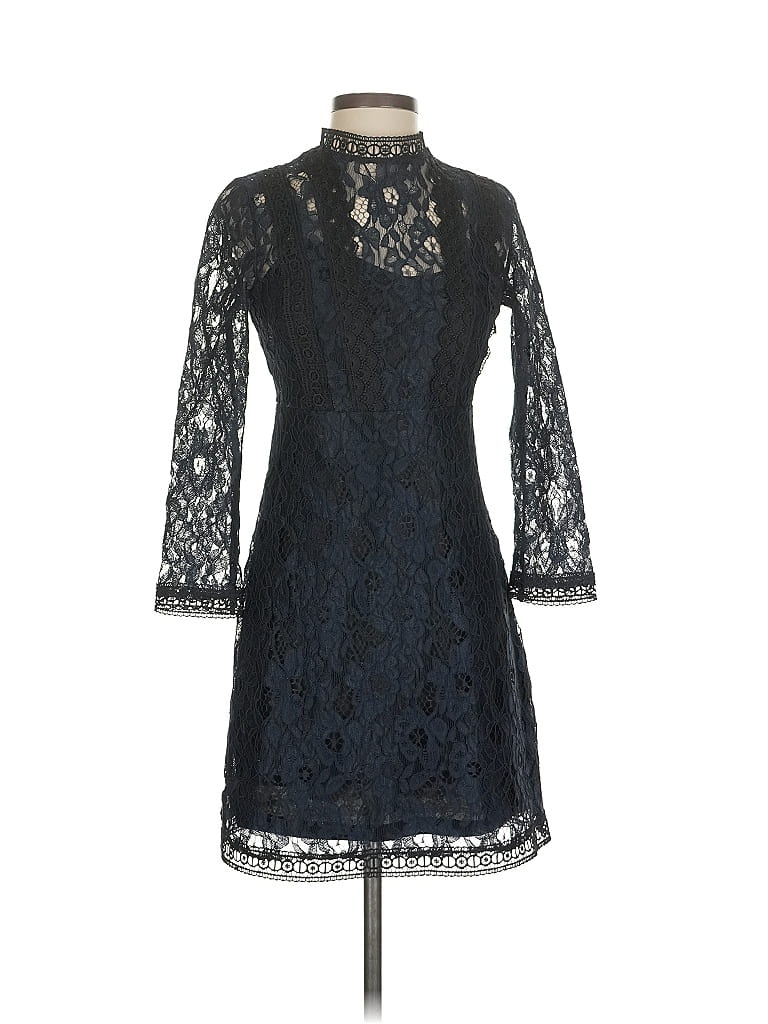 Pre-owned Zara Basic Cocktail Dress In Black