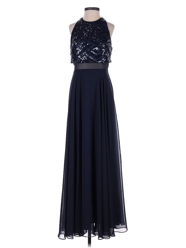 Speechless Blue Cocktail Dress Size 1 - photo 1