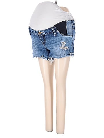 Isabel Maternity Denim Shorts (view 1)