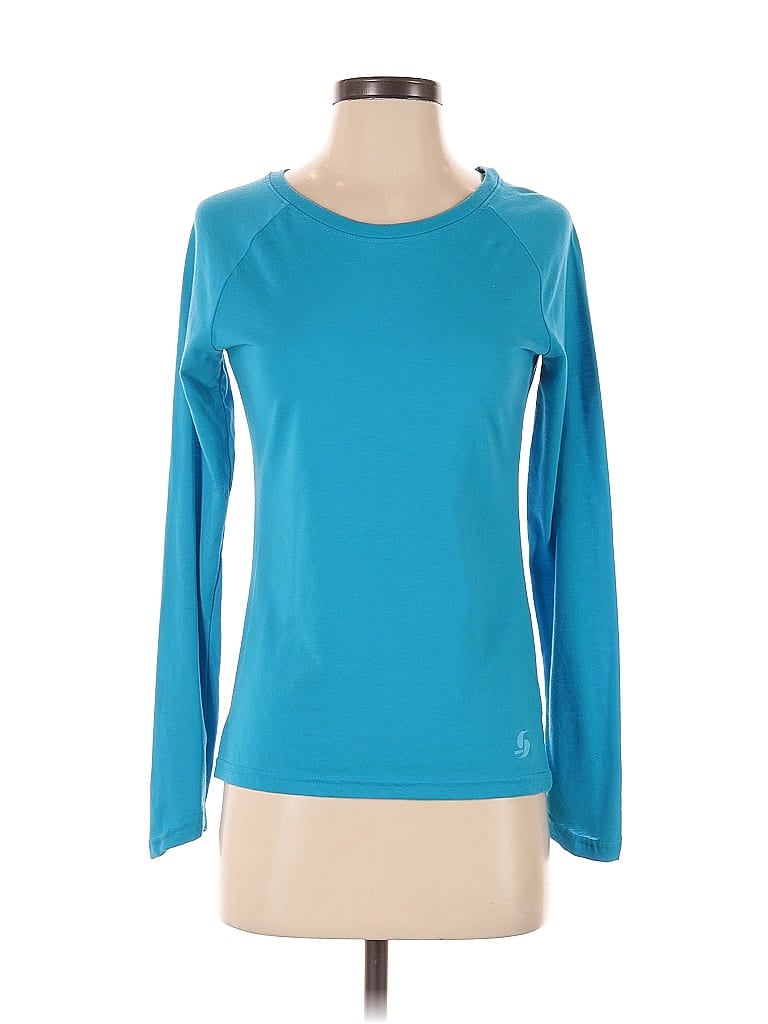 Pre-owned Soffe Long Sleeve T-shirt In Blue