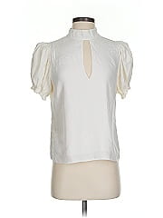 Frame Short Sleeve Silk Top