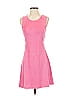 Aqua Solid Pink Casual Dress Size S - photo 1