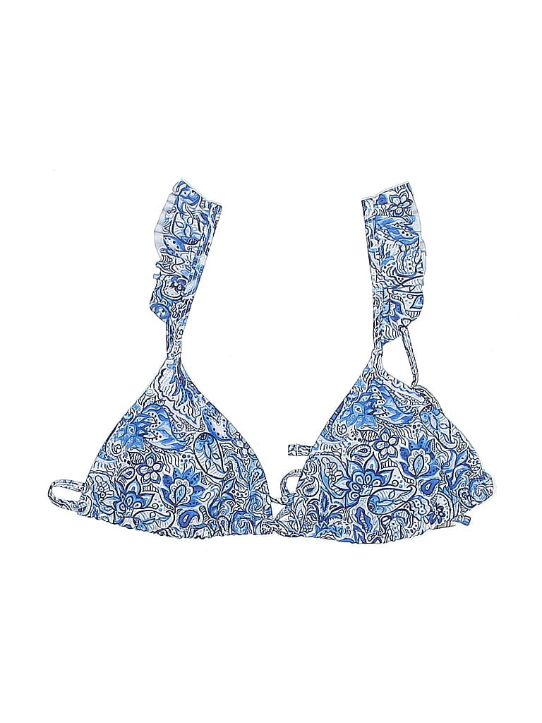 Pre-owned Unbranded Swimsuit Top Blue Swimwear