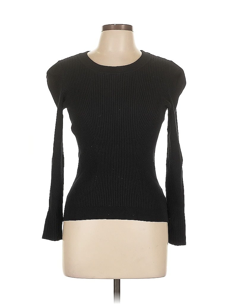 Click to view more detailed imagery on our partner's website Pre-owned 525 America Long Sleeve Top Black Boatneck Tops