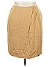 Linda Allard Ellen Tracy 100% Silk Solid Tan Silk Skirt Size 14 - photo 1