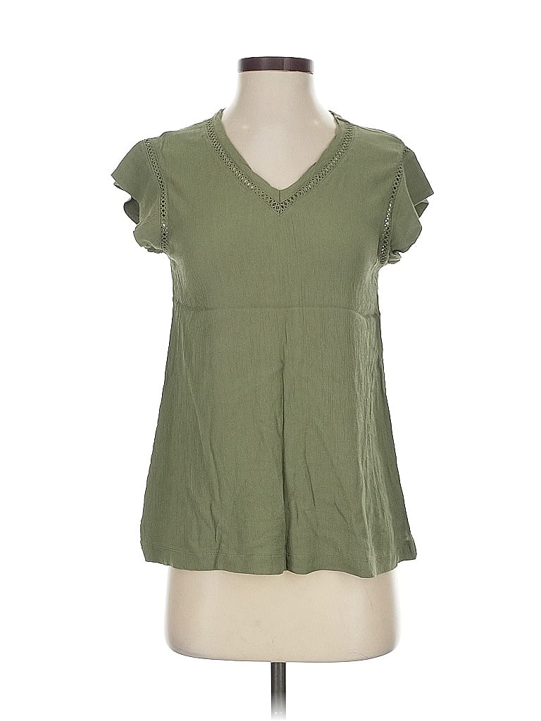 BUFFALO BY DAVID BITTON Pre-owned Short Sleeve Blouse In Green