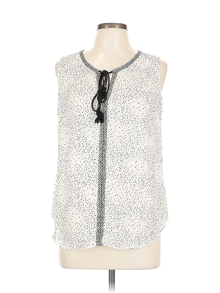 Pre-owned Dr2 Sleeveless Blouse In White