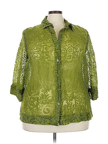 Ruby Rd. 3/4 Sleeve Button-Down Shirt (view 1)