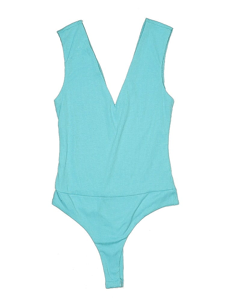 Pre-owned Afrm Bodysuit In Blue