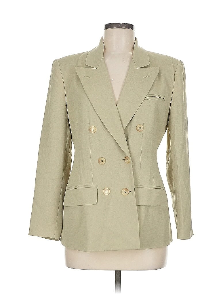 Pre-owned Anne Klein Blazer Jacket In Green