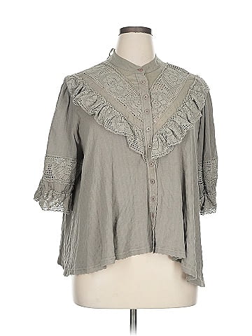 Free People 3/4 Sleeve Blouse (view 1)
