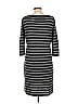 Jaeger Stripes Gray Casual Dress Size L - photo 2