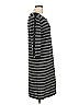 Jaeger Stripes Gray Casual Dress Size L - photo 4