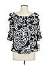 Sam and Jess 100% Rayon Black 3/4 Sleeve Blouse Size L - photo 1