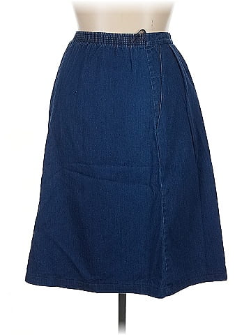 Lands' End Denim Skirt (view 2)