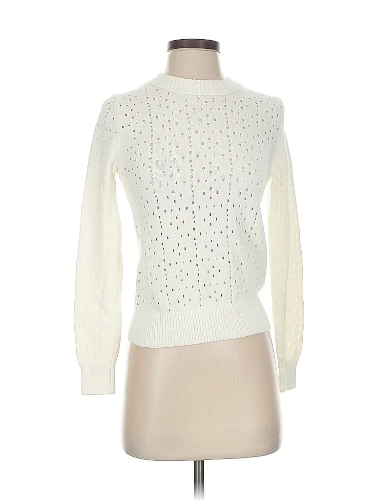 Pre-owned Point Sur Pullover Sweater In White