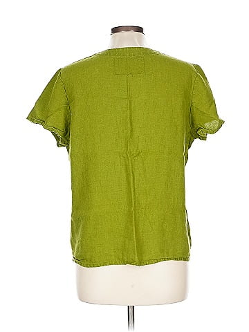 Not Perfect Linen Short Sleeve Blouse (view 2)