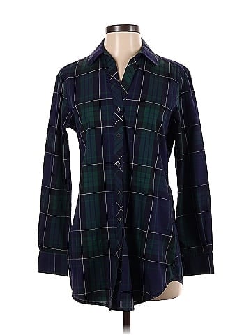 Foxcroft 3/4 Sleeve Button-Down Shirt (view 1)