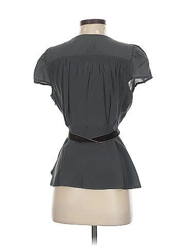 Floreat Short Sleeve Silk Top (view 2)